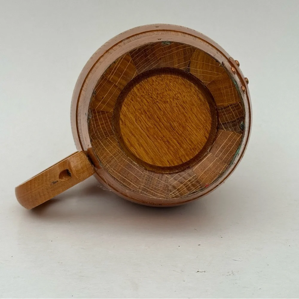 Vintage Wooden Beer Mug